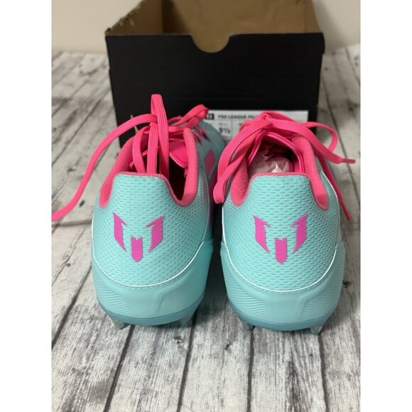 adidas F50 League Messi FG/MG Soccer Cleats Adult Aqua Pink 8.5m/9.5w NEW main image 9